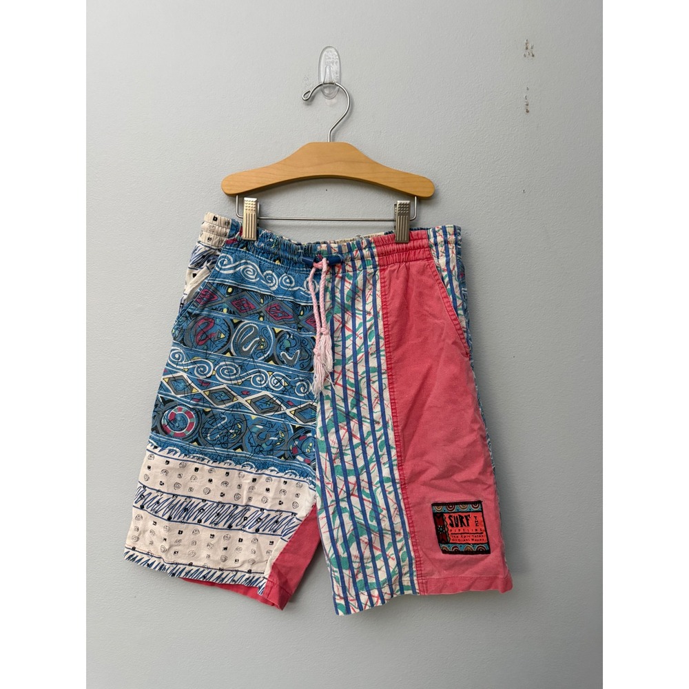Vintage Gitano Boys Surf Swim Board Shorts Trunks Youth M 8/10 90s Tropical